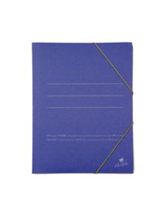 PAQ 20 CARPETA CARTON 4º GOMAS Y SOLAPAS AZUL